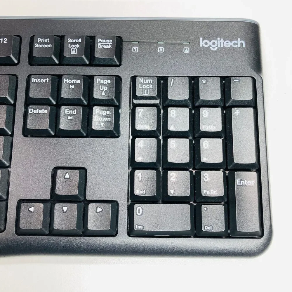 Logitech K120 Wired Keyboard: Comfortable, Quiet, Durable, Efficient Work/Gaming